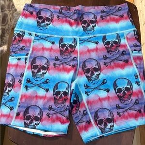 CVG Skull shorts - L 7 inch Barely worn. Hex washed. Animal home.